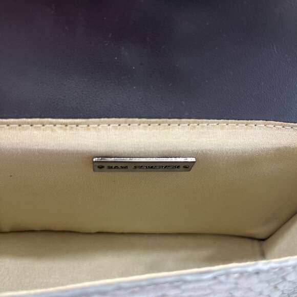 Animal Print Embossed W/ Fringe / Tassel Crossbody Bag - Boho - Gray - NWT - Picture 10 of 10